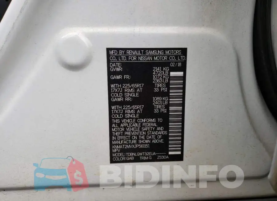 KNMAT2MVXJP561151 Photo# 10