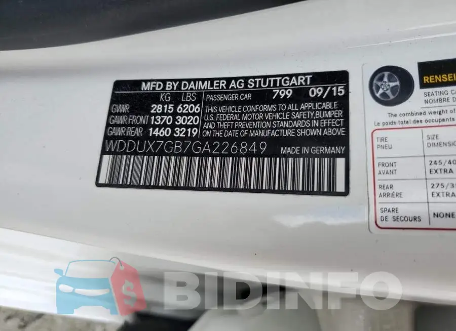 WDDUX7GB7GA226849 Photo# 10