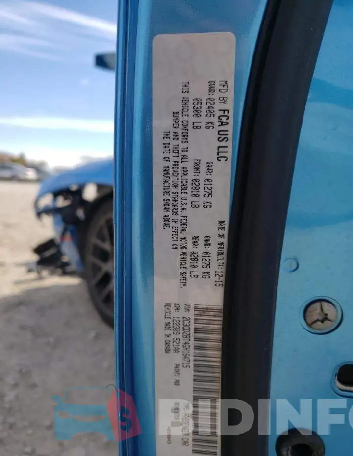 2C3CDZBT4GH164715 Photo# 10