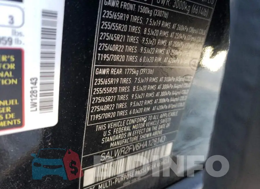 SALWR2FV6HA128143 Photo# 10