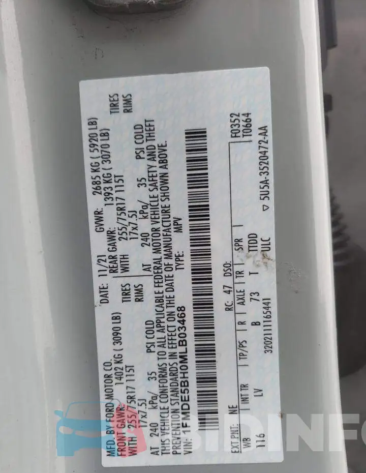 1FMDE5BH0MLB03468 Photo# 10