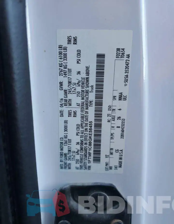 1FTMF1C88GKE58455 Photo# 12