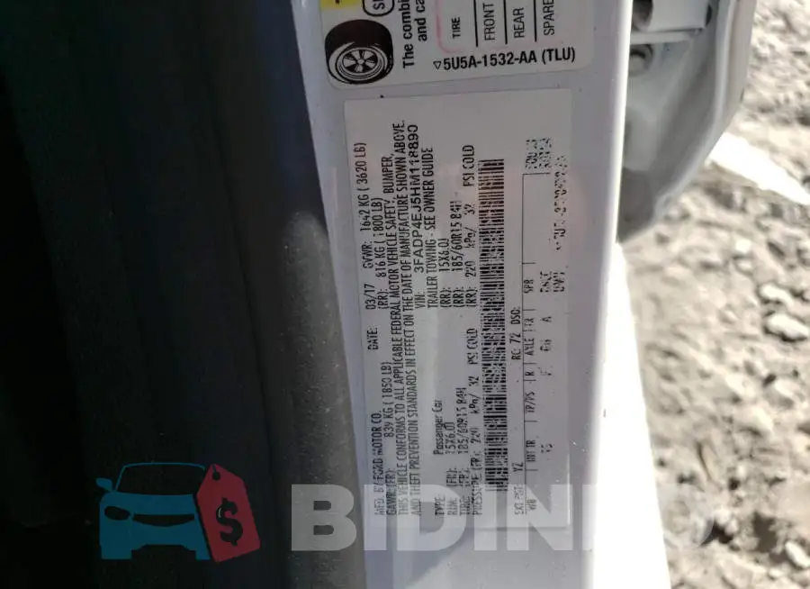 3FADP4EJ5HM118890 Photo# 10