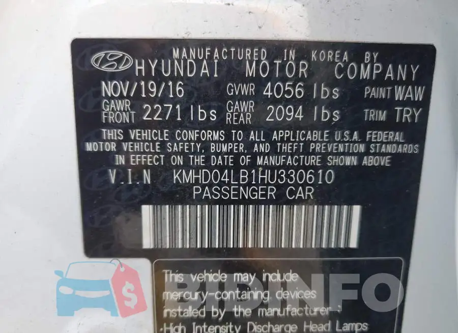 KMHD04LB1HU330610 Photo# 12