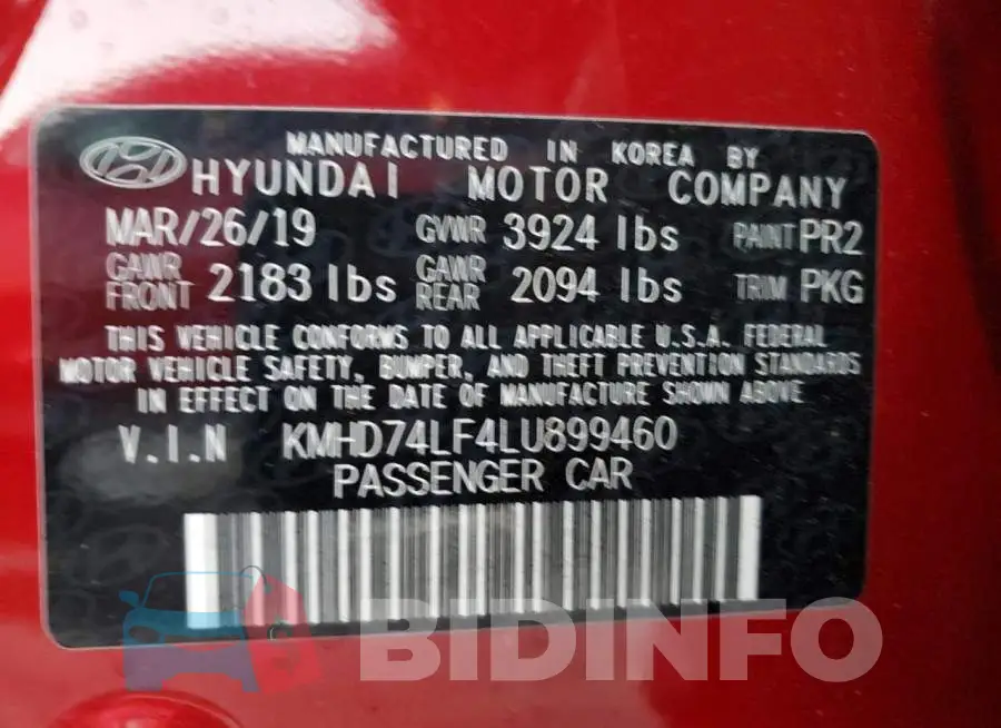 KMHD74LF4LU899460 Photo# 10