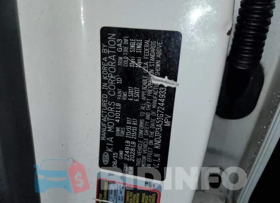 KNDJP3A51G7244933 Photo# 13
