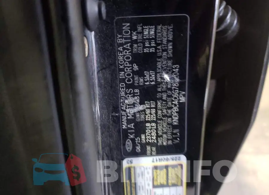 KNDPBCAC6G7832043 Photo# 12