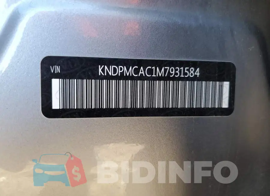 KNDPMCAC1M7931584 Photo# 13
