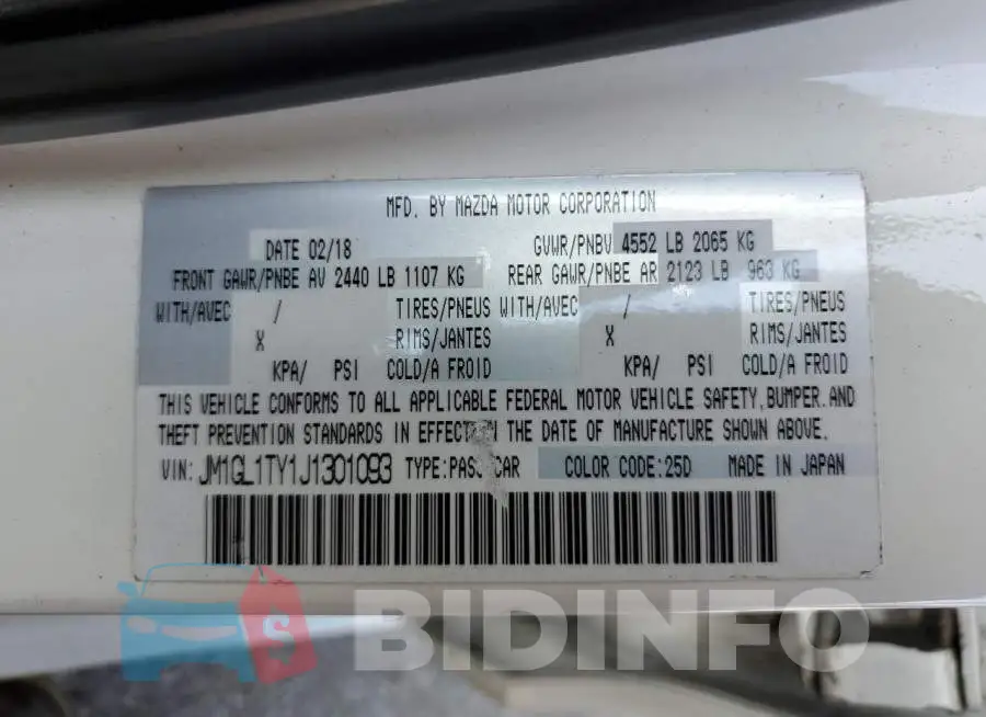 JM1GL1TY1J1301093 Photo# 10
