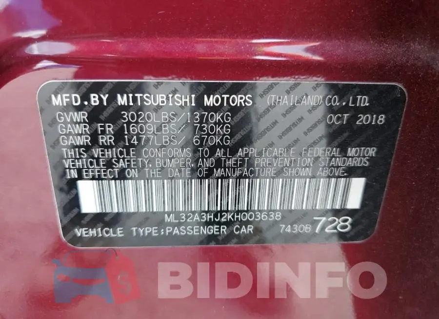 ML32A3HJ2KH003638 Photo# 10