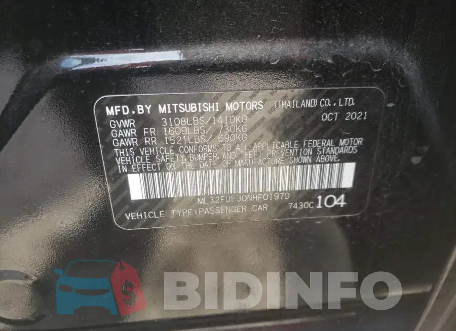 ML32FUFJ0NHF01970 Photo# 13