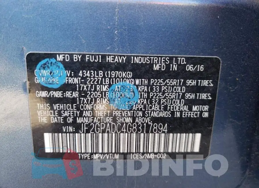 JF2GPADC4G8317894 Photo# 12