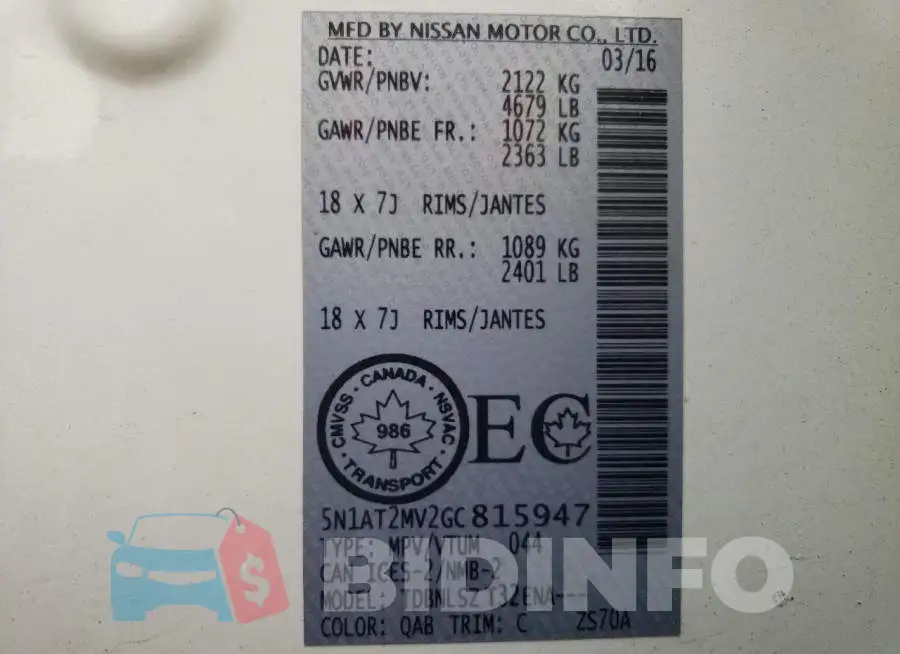 5N1AT2MV2GC815947 Photo# 10