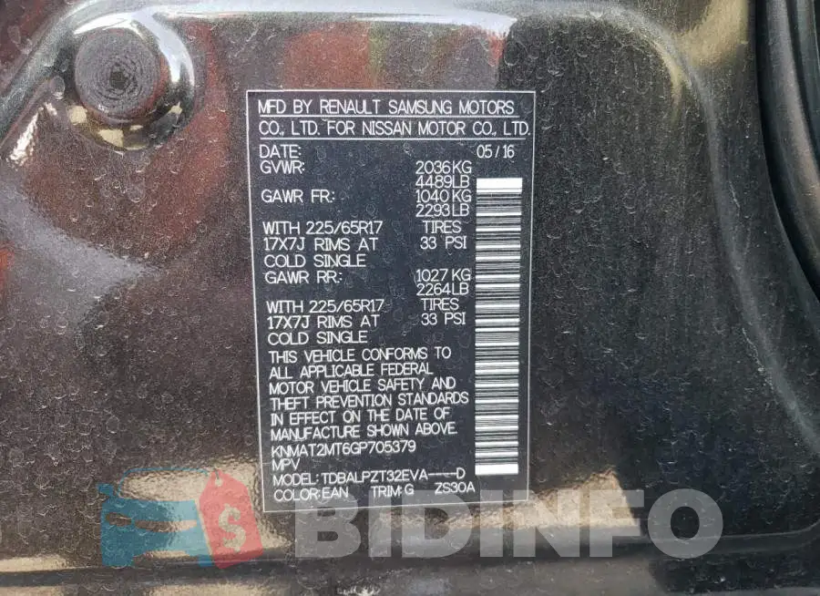 KNMAT2MT6GP705379 Photo# 10