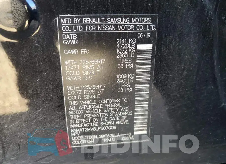 KNMAT2MV8LP507009 Photo# 10