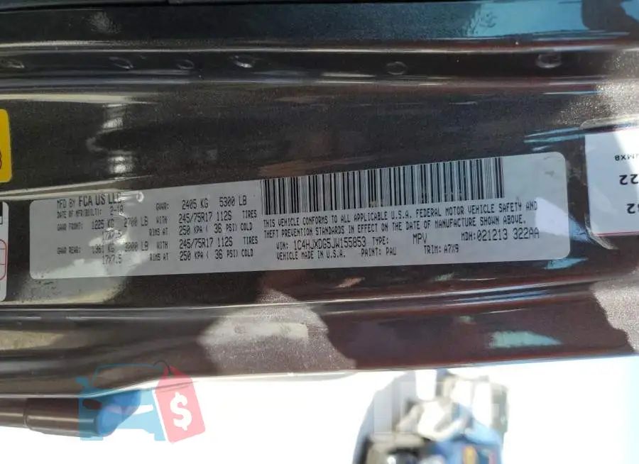 1C4HJXDG5JW155853 Photo# 10