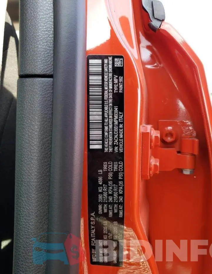ZACNJDBB1MPM93841 Photo# 10