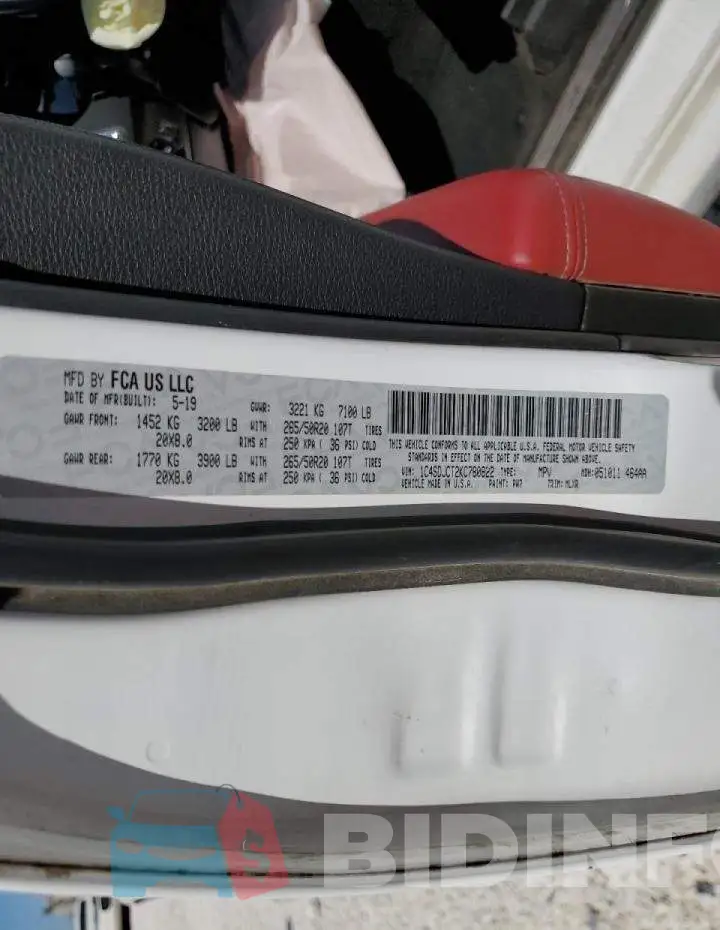 1C4SDJCT2KC780822 Photo# 10