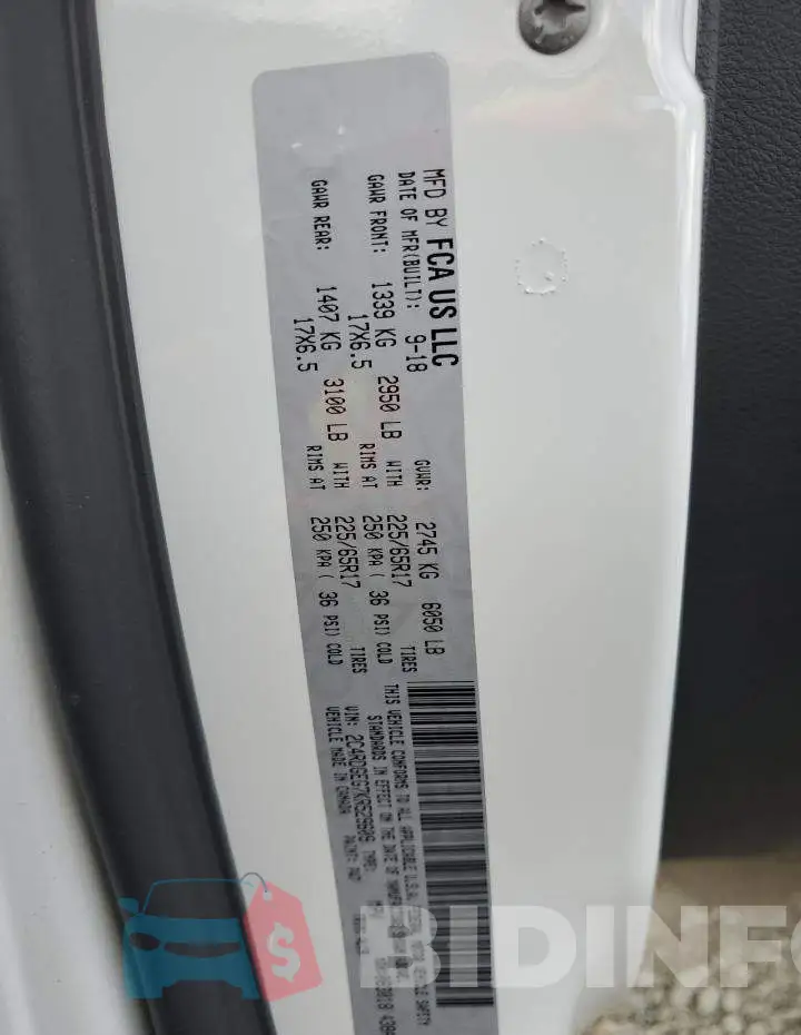 2C4RDGEG7KR529609 Photo# 10