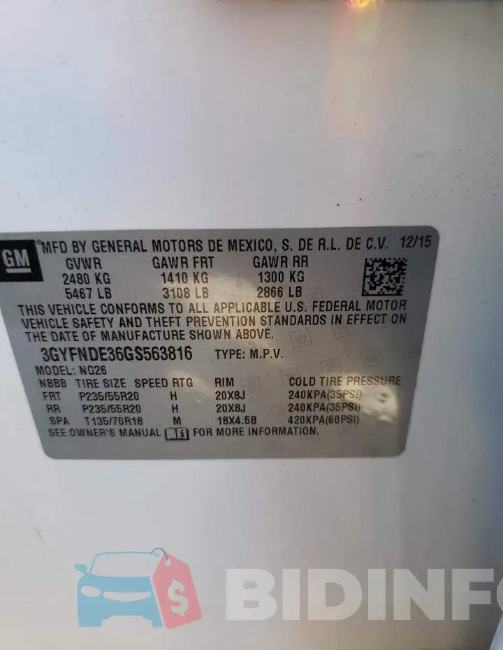 3GYFNDE36GS563816 Photo# 10
