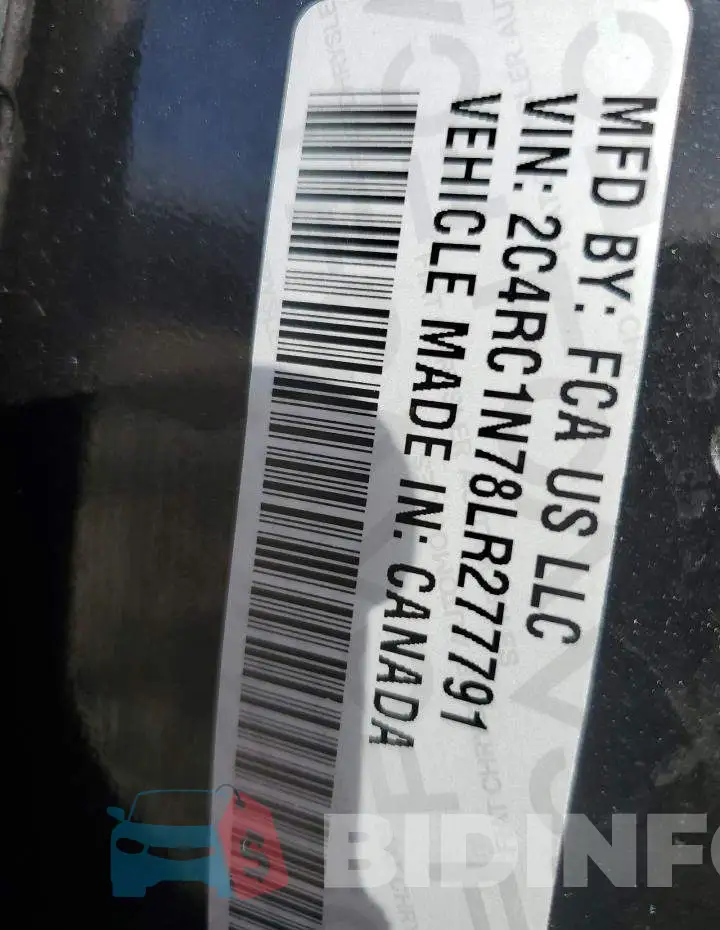 2C4RC1N78LR277791 Photo# 10