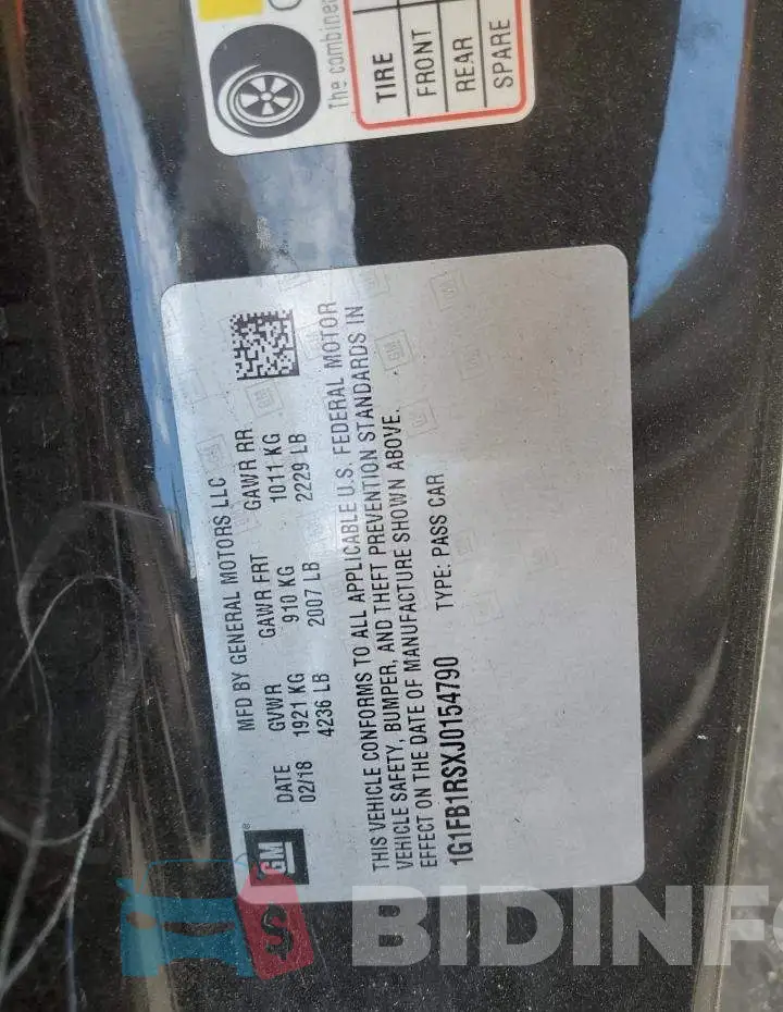 1G1FB1RSXJ0154790 Photo# 10