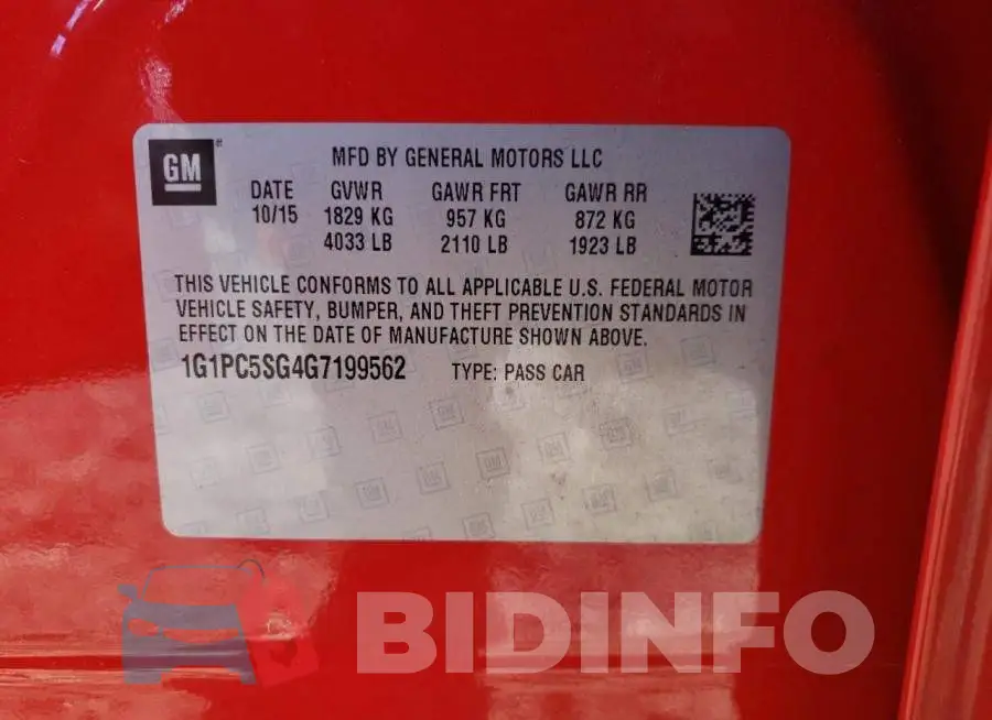 1G1PC5SG4G7199562 Photo# 10