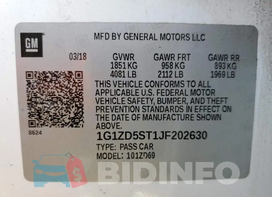 1G1ZD5ST1JF202630 Photo# 10