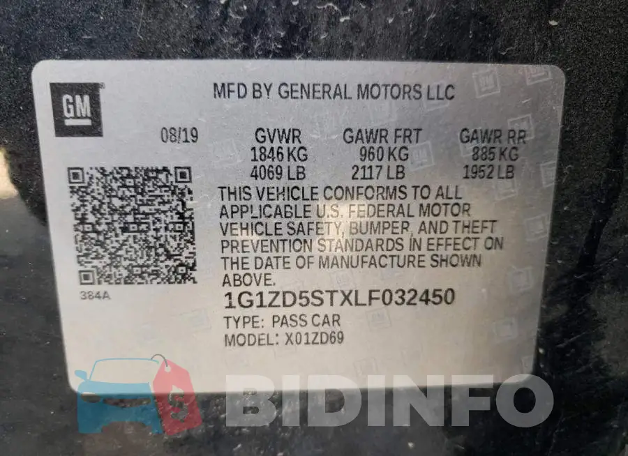1G1ZD5STXLF032450 Photo# 10