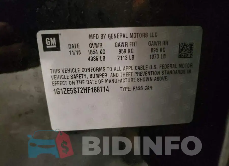 1G1ZE5ST2HF188714 Photo# 10