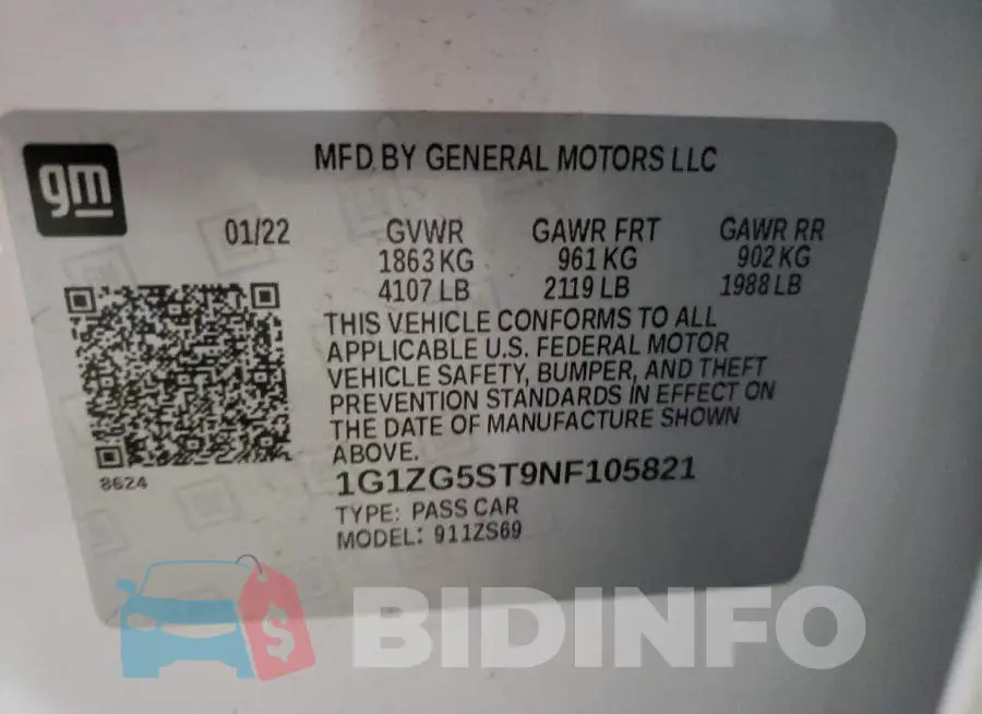 1G1ZG5ST9NF105821 Photo# 10