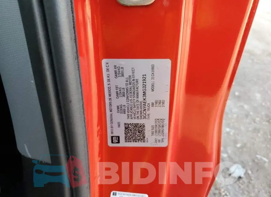 3GCNYAEK3MG321921 Photo# 12