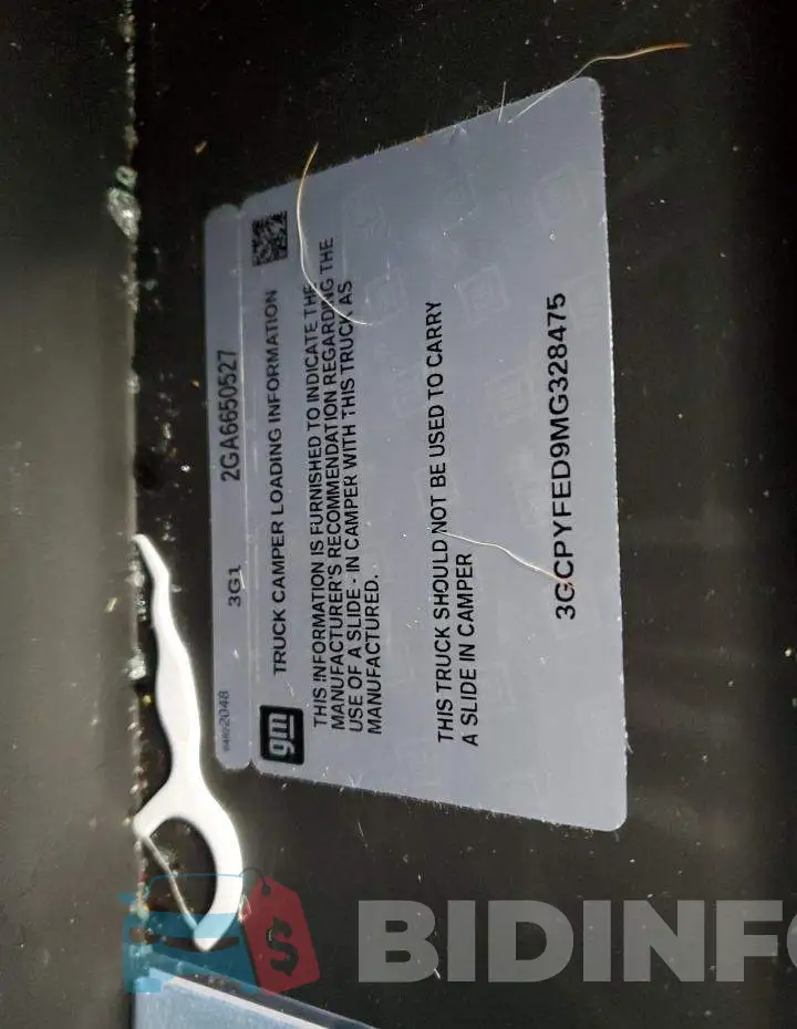 3GCPYFED9MG328475 Photo# 10