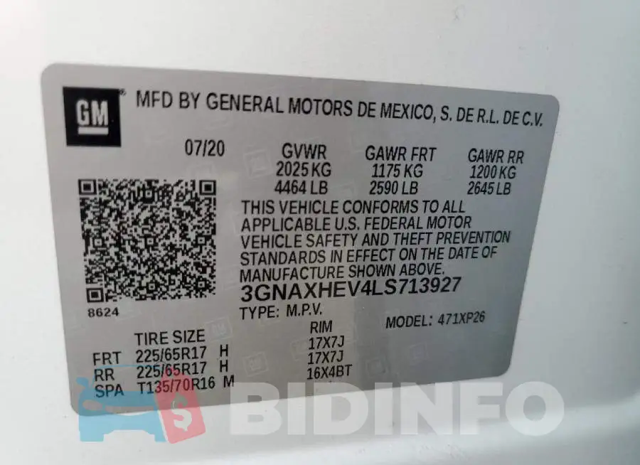 3GNAXHEV4LS713927 Photo# 10