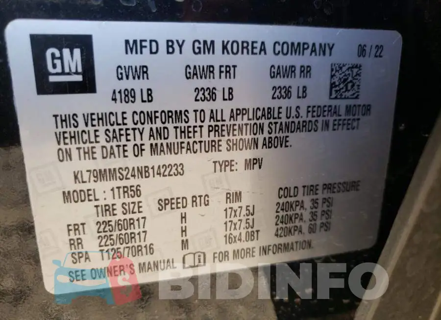 KL79MMS24NB142233 Photo# 10