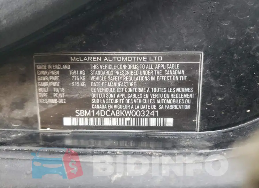 SBM14DCA8KW003241 Photo# 12