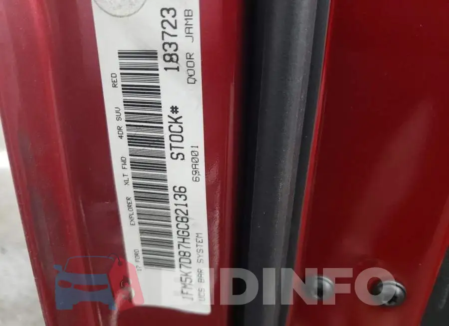 1FM5K7D87HGC62136 Photo# 10