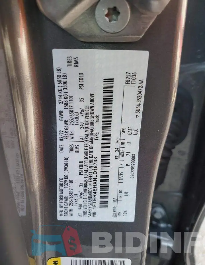 1FTER4EHXNLD18733 Photo# 10
