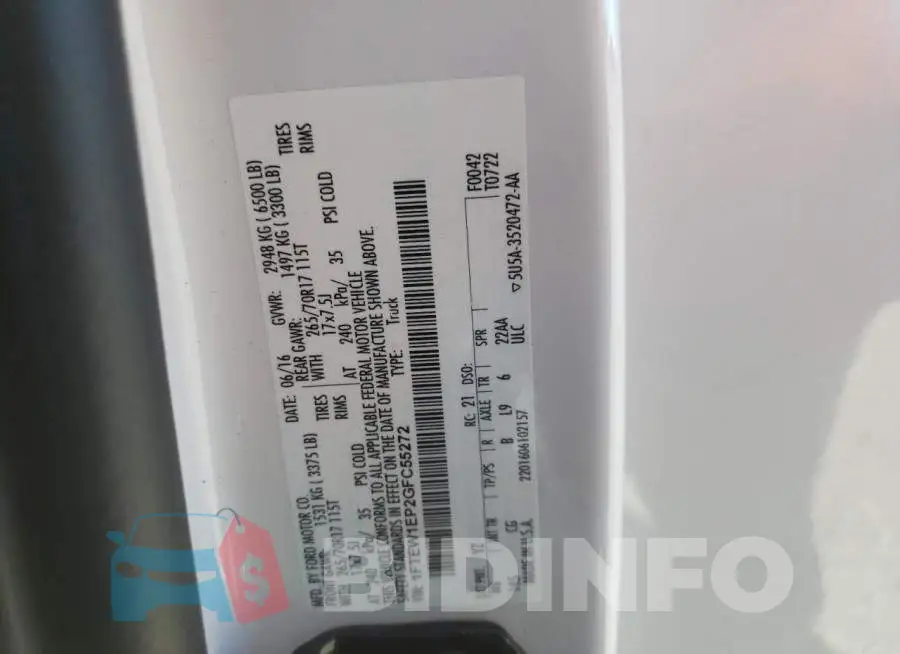 1FTEW1EP2GFC55272 Photo# 10