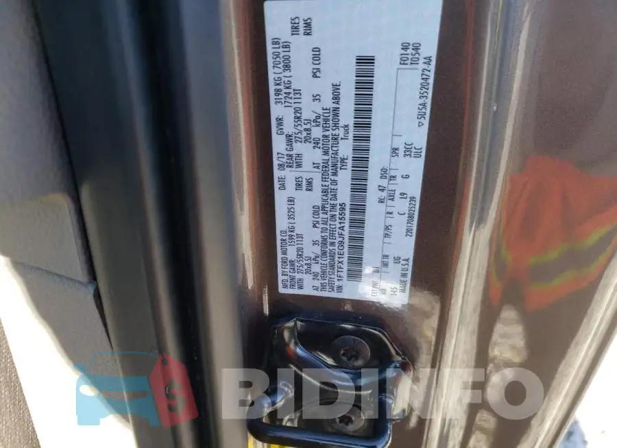 1FTFX1EG9JFA15595 Photo# 10