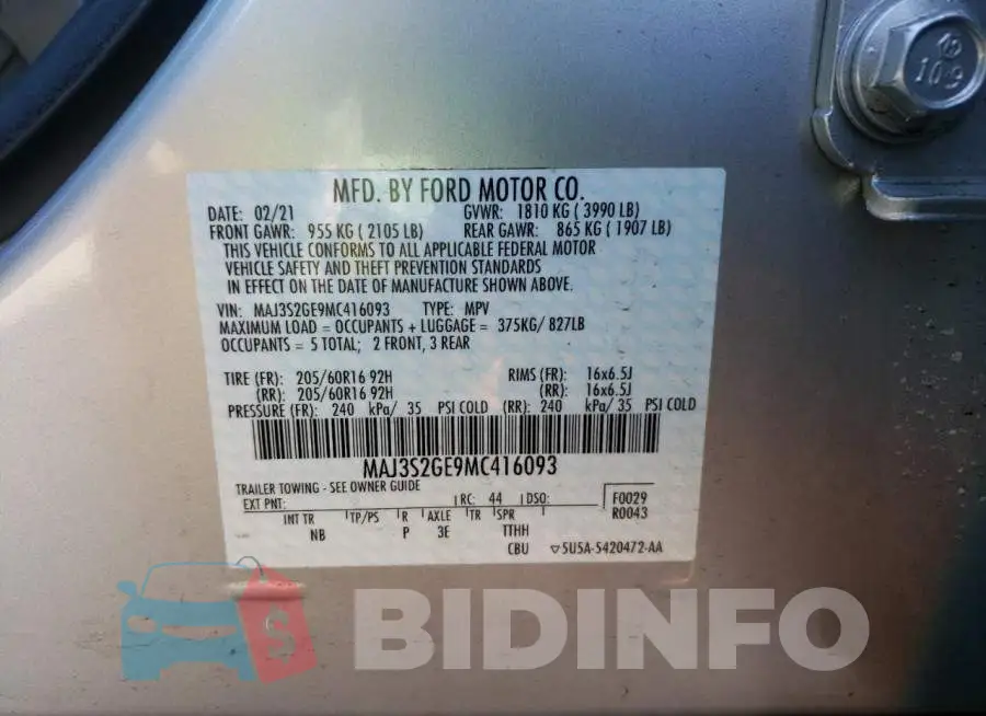 MAJ3S2GE9MC416093 Photo# 10