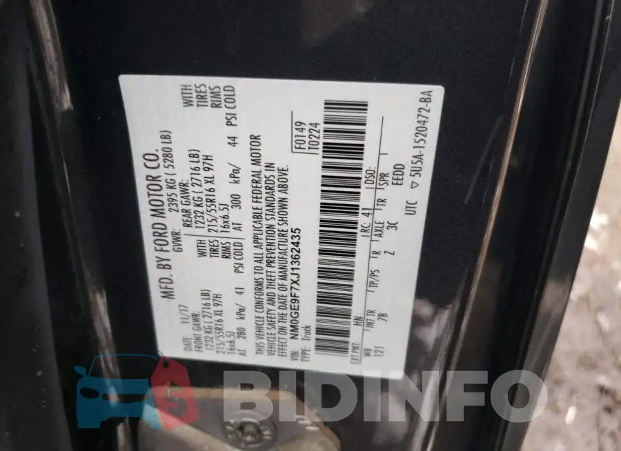 NM0GE9F7XJ1362435 Photo# 13