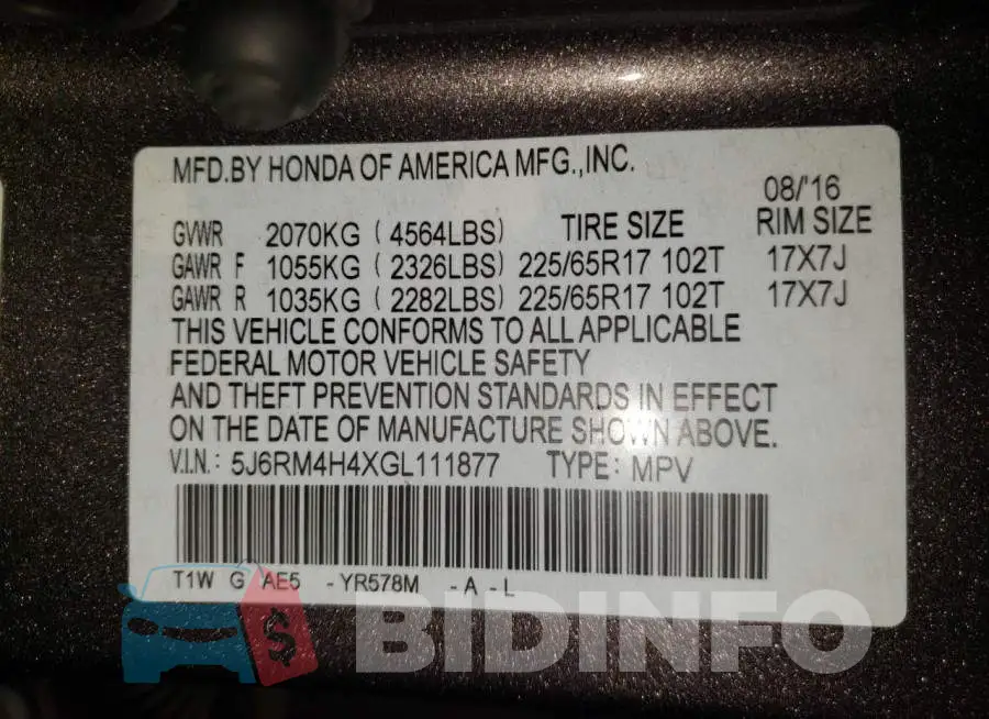 5J6RM4H4XGL111877 Photo# 10