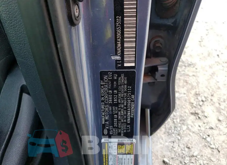 KNADM4A39G6575112 Photo# 12