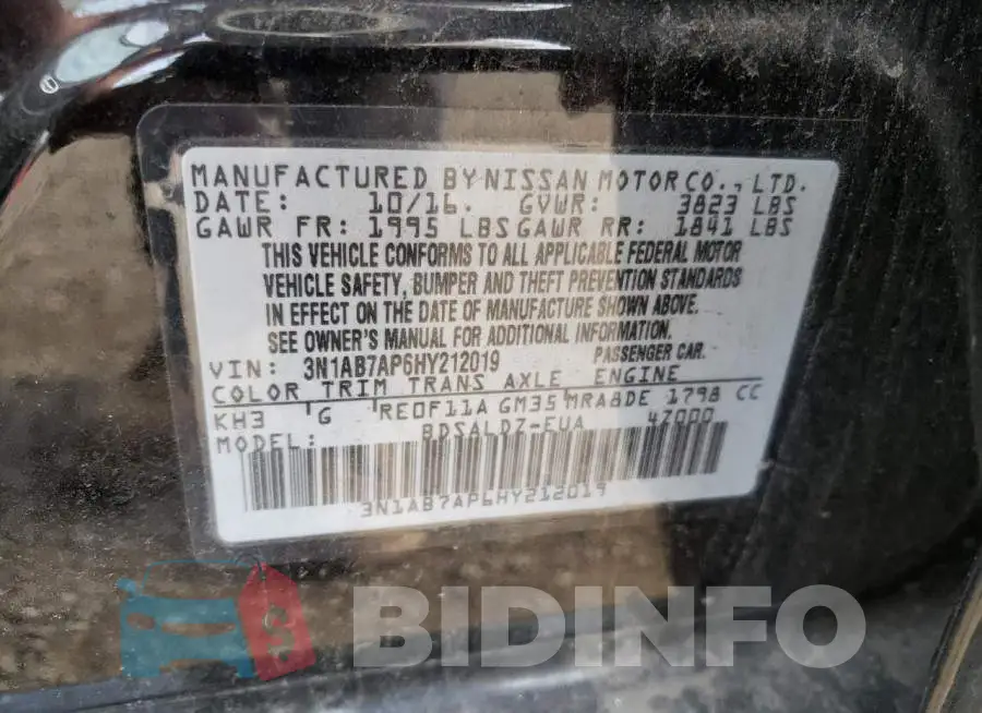3N1AB7AP6HY212019 Photo# 10