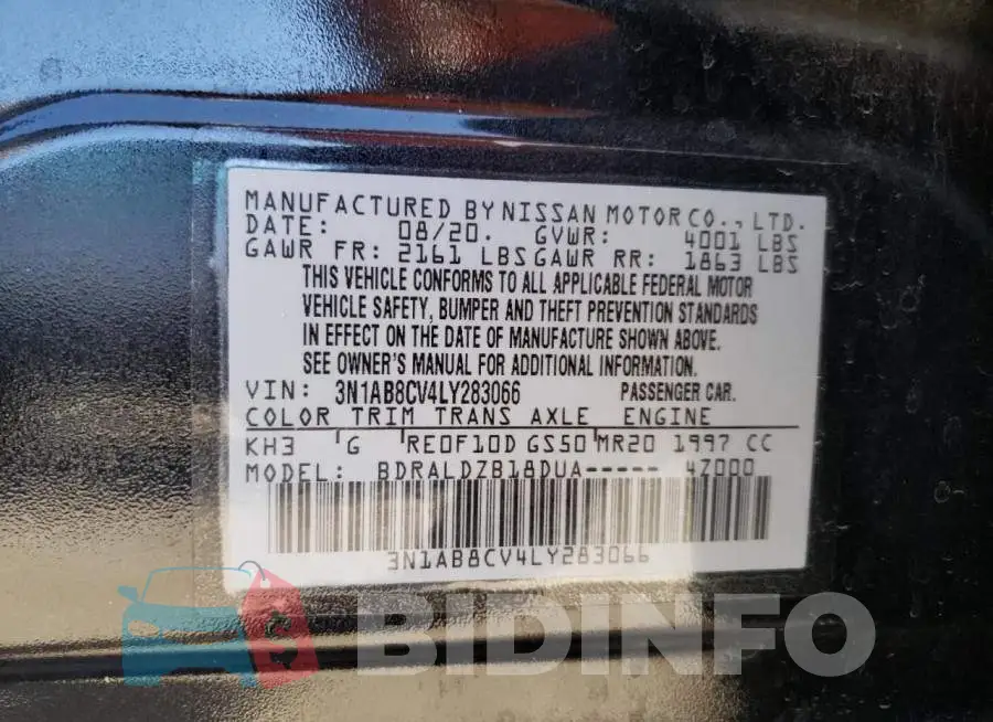 3N1AB8CV4LY283066 Photo# 12