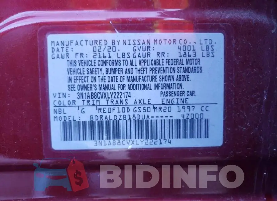 3N1AB8CVXLY222174 Photo# 10