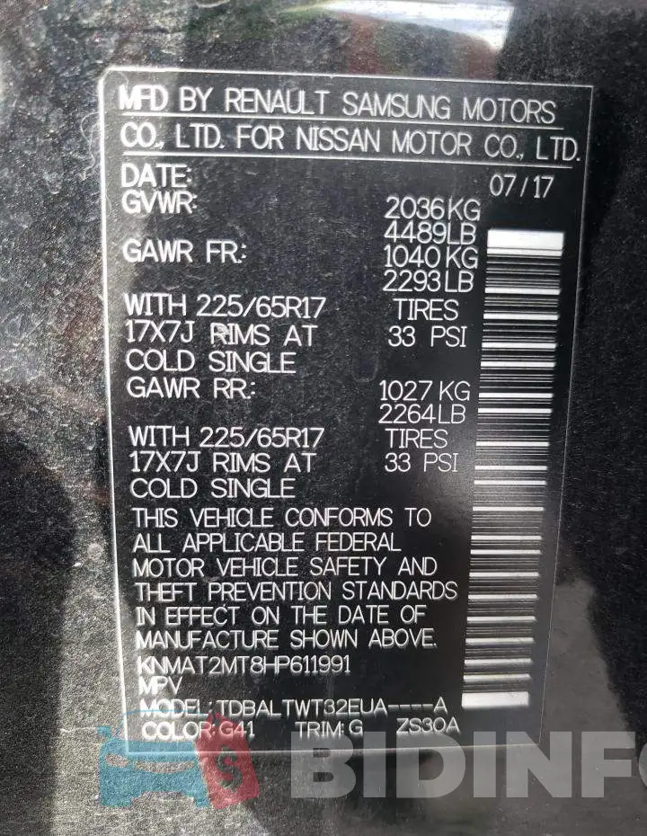 KNMAT2MT8HP611991 Photo# 10