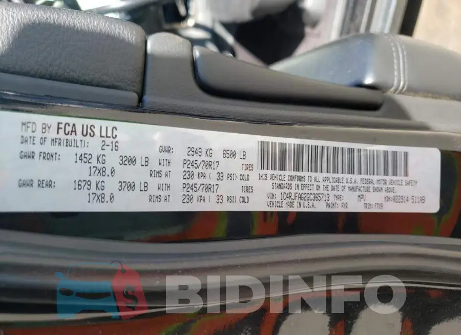 1C4RJFAG2GC365713 Photo# 10