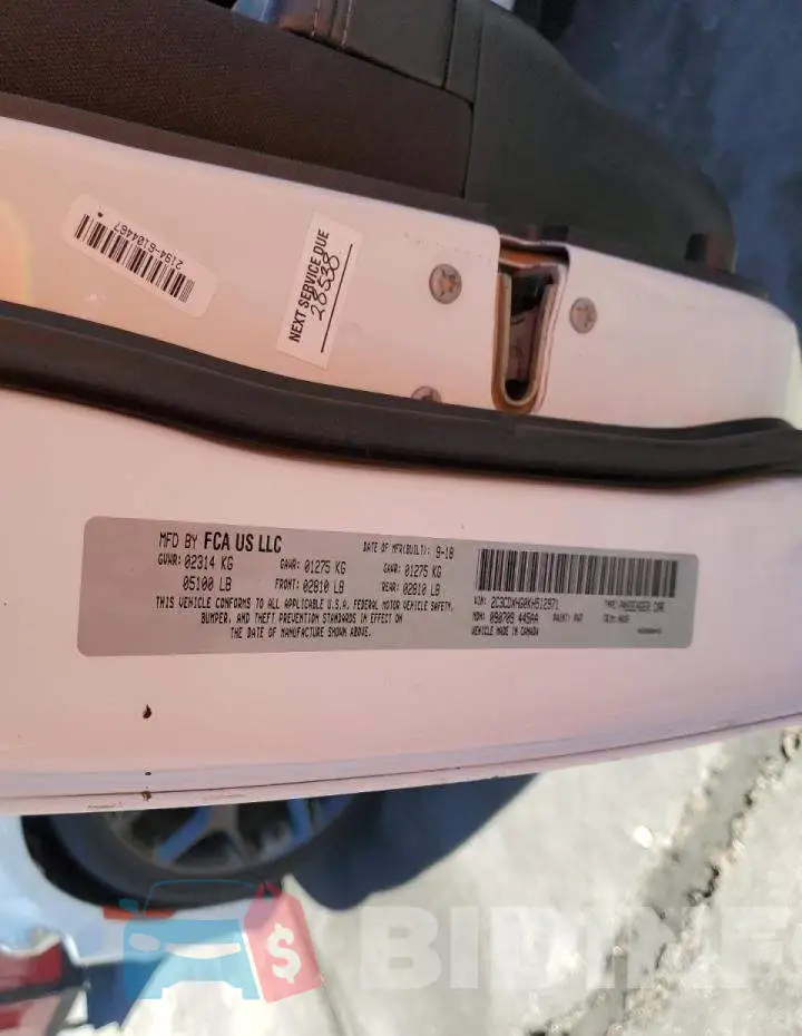 2C3CDXHG0KH512971 Photo# 10